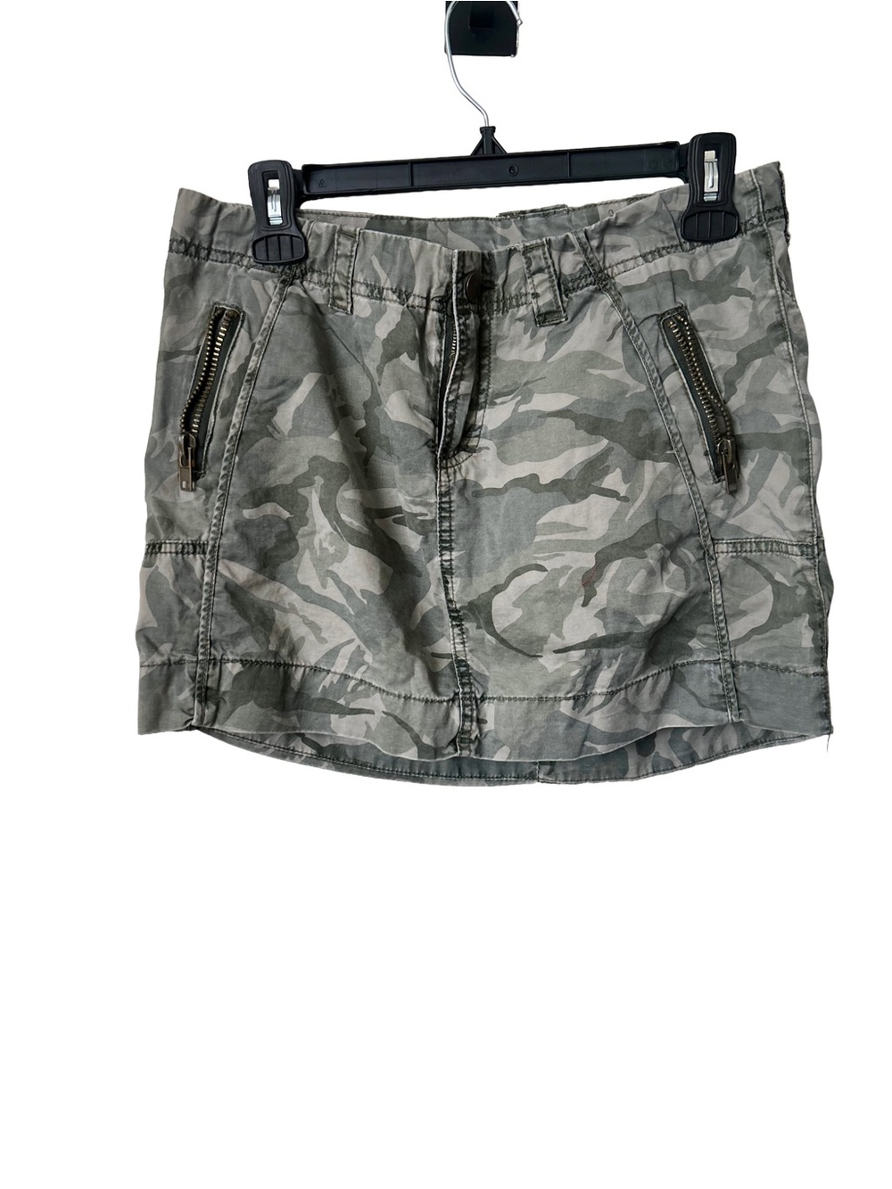 Lux Mini Skirt camouflage, Size 5 (10)Zip Pocket Utility Style